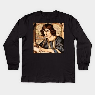 Nicolaus Copernicus Kids Long Sleeve T-Shirt